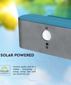 Επιτοίχιο Φωτιστικό LED 0.8W 3000Κ Μαύρου Χρώματος IP54 Ηλιακό με Ανιχνευτή V-TAC – 23017