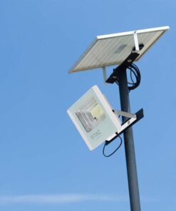 LED ηλιακός προβολέας 35W φυσικό λευκό 4000K με λευκό σώμα V-TAC – 10410