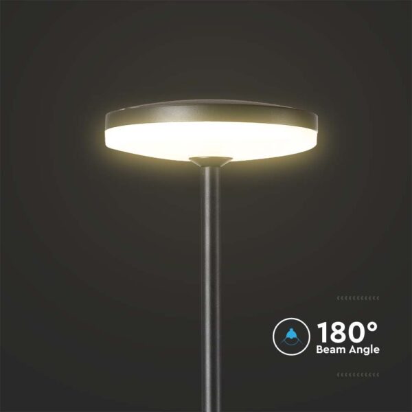 Φωτιστικό καρφί Κήπου LED 12W 3000K Ανθρακί Χρώματος IP65 V-TAC – 23021