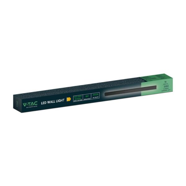 Απλίκα Τοίχου LED 16W 4000K Μαύρου Χρώματος IP65 V-TAC – 23022