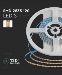 Ταινία LED SMD2835 DC:24V IP20 8W/m 6500K ψυχρό λευκό 3mm V-TAC – 23026