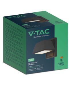 Απλίκα LED 15W 4000K IP65 Μαύρου Χρώματος V-TAC – 23027