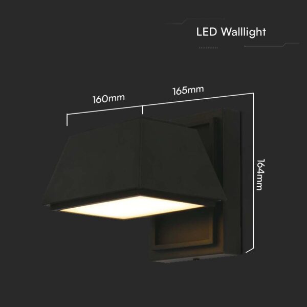 Απλίκα LED 15W 4000K IP65 Μαύρου Χρώματος V-TAC – 23027