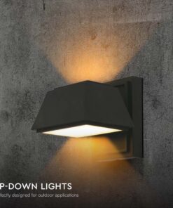 Απλίκα LED 15W 4000K IP65 Μαύρου Χρώματος V-TAC – 23027