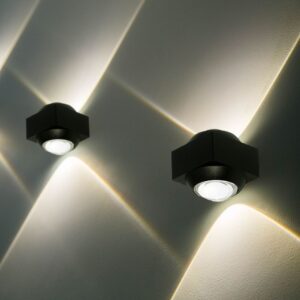 Απλίκα Up-Down LED 2W 3000K Μαύρου Χρώματος V-TAC – 23028