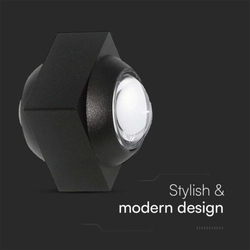 Απλίκα Up-Down LED 2W 3000K Μαύρου Χρώματος V-TAC – 23028