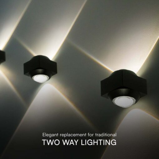 Απλίκα Up-Down LED 2W 3000K Μαύρου Χρώματος V-TAC – 23028