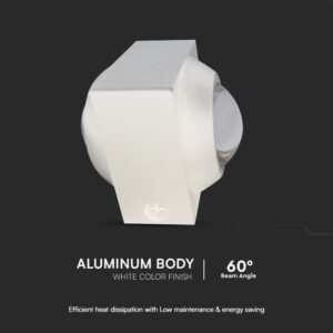 Απλίκα Up-Down LED 2W 3000K Λευκού Χρώματος V-TAC – 23029