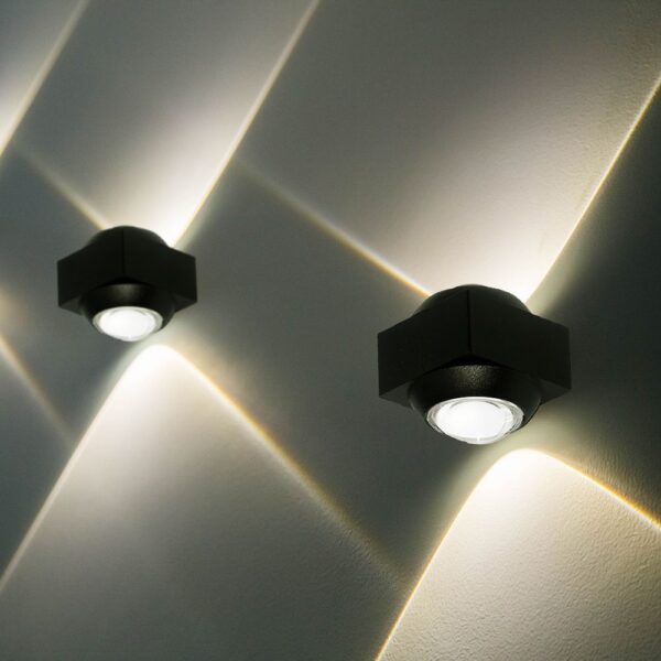 Απλίκα Up-Down LED 2W 4000K Μαύρου Χρώματος V-TAC – 23030