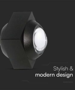 Απλίκα Up-Down LED 2W 4000K Μαύρου Χρώματος V-TAC – 23030