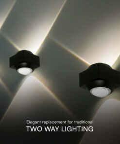 Απλίκα Up-Down LED 2W 4000K Μαύρου Χρώματος V-TAC – 23030