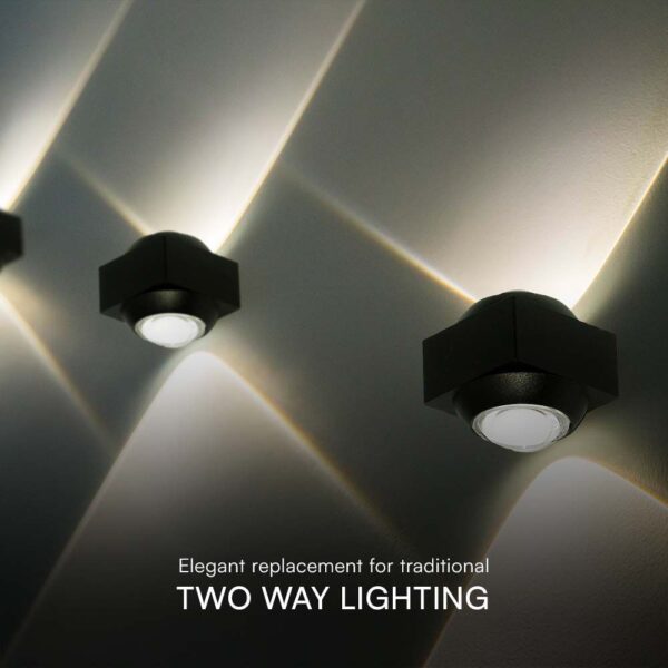 Απλίκα Up-Down LED 2W 4000K Μαύρου Χρώματος V-TAC – 23030