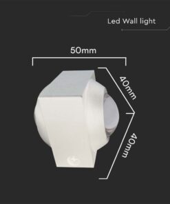 Απλίκα Up-Down LED 2W 4000K Λευκού Χρώματος V-TAC – 23031