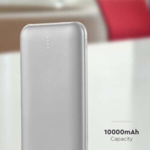 Power bank 10000mAh ασημί 2 USB + Type-C V-TAC – 23035