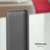 Power bank 10000mAh μαύρο 2 USB + Type-C V-TAC – 23036