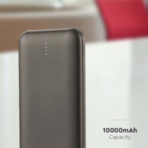 Power bank 10000mAh γκρι 2 USB + Type-C V-TAC – 23037