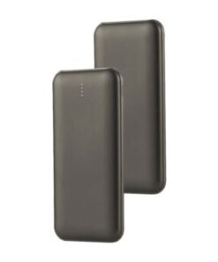Power bank 10000mAh γκρι 2 USB + Type-C V-TAC – 23037