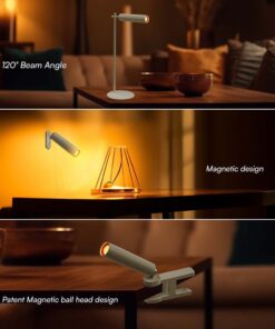 Επιτραπέζιο Φωτιστικό LED 3W 4000K Λευκού Χρώματος Επαναφορτιζόμενο Μαγνητική Βάση Dimmable V-TAC – 23041