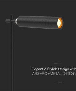 Επιτραπέζιο Φωτιστικό LED 3W 4000K Μαύρου Χρώματος Επαναφορτιζόμενο Μαγνητική Βάση Dimmable V-TAC – 23042