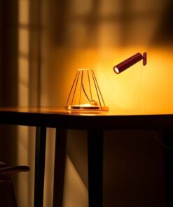 Επιτραπέζιο Φωτιστικό LED 3W 4000K Κόκκινου Χρώματος Επαναφορτιζόμενο Μαγνητική Βάση Dimmable V-TAC – 23043