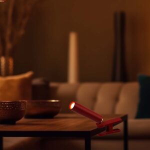 Επιτραπέζιο Φωτιστικό LED 3W 4000K Κόκκινου Χρώματος Επαναφορτιζόμενο Μαγνητική Βάση Dimmable V-TAC  – 23043