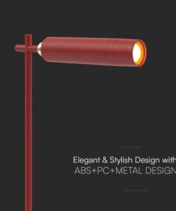 Επιτραπέζιο Φωτιστικό LED 3W 4000K Κόκκινου Χρώματος Επαναφορτιζόμενο Μαγνητική Βάση Dimmable V-TAC – 23043