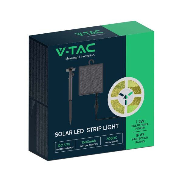 LED ηλιακή ταινία 1.2W 3000K IP67 V-TAC – 23044