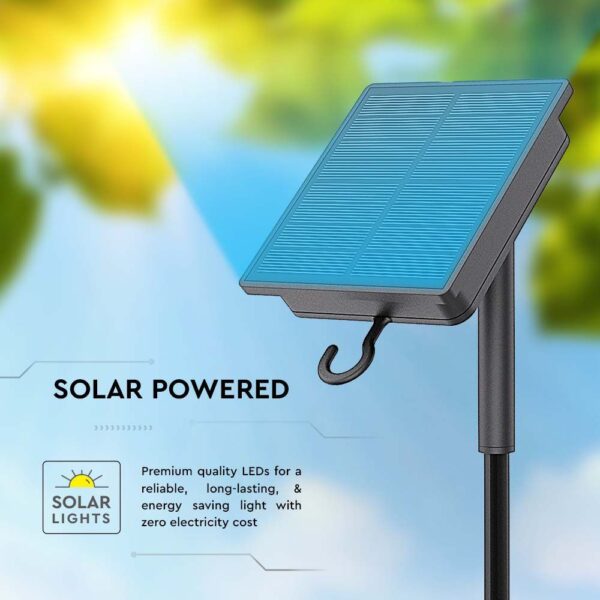 LED ηλιακή ταινία 1.2W solar panel RGB IP67 V-TAC – 23046