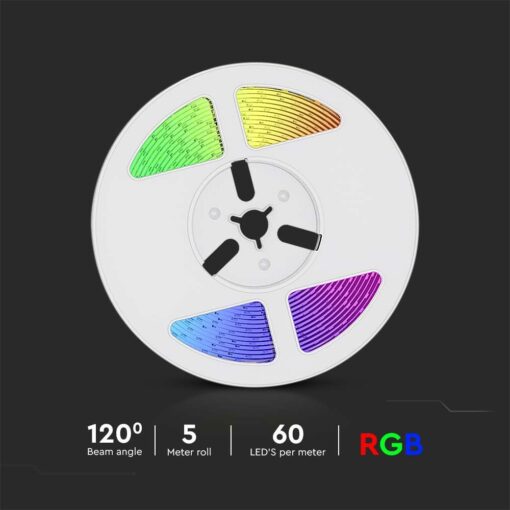 LED ηλιακή ταινία 1.2W solar panel RGB IP67 V-TAC – 23046