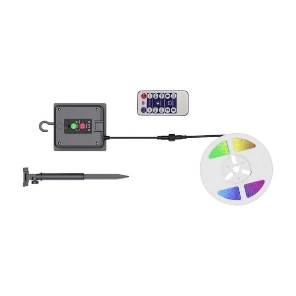 LED ηλιακή ταινία 1.2W solar panel RGB IP67 V-TAC – 23046