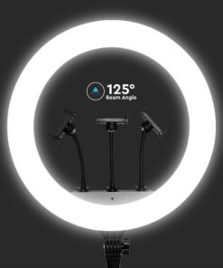 Επιτραπέζιο/δαπέδου φωτιστικό ring light LED 55W 3 σε 1 CCT Μαύρου Χρώματος Dimmable V-TAC – 23047