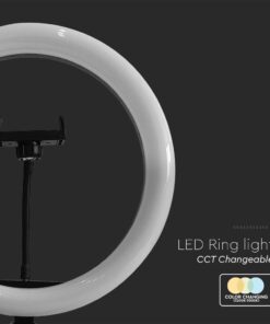 Επιτραπέζιο φωτιστικό ring light LED 10W Mαύρου Χρώματος Dimmable V-TAC – 23048