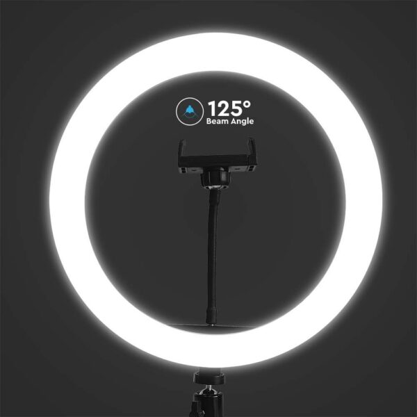 Επιτραπέζιο φωτιστικό ring light LED 10W Mαύρου Χρώματος Dimmable V-TAC – 23048