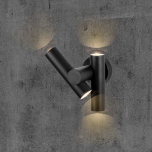 Απλίκα Τοίχου LED 6W 3000K Μαύρου Χρώματος IP44 V-TAC – 10473