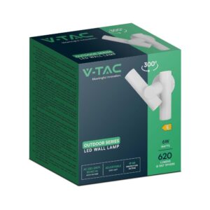 Απλίκα Τοίχου LED 6W 3000K Μαύρου Χρώματος IP44 V-TAC – 10474