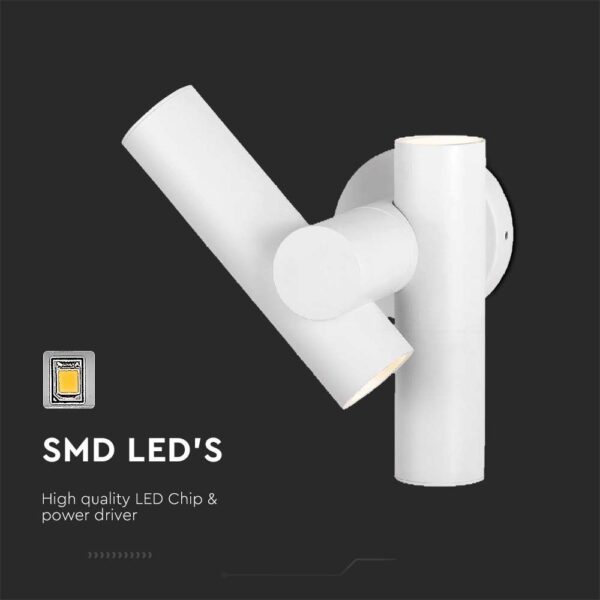 Απλίκα Τοίχου LED 6W 3000K Μαύρου Χρώματος IP44 V-TAC – 10474