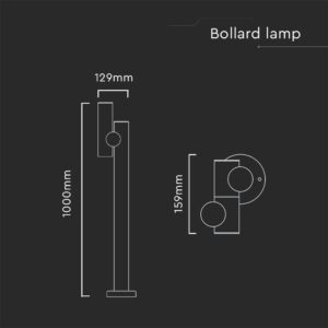 Φωτιστικό Δαπέδου Κήπου LED 4W 3000K Μαύρου Χρώματος IP44 V-TAC – 10475