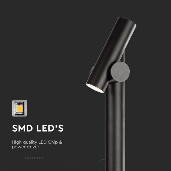 Φωτιστικό Δαπέδου Κήπου LED 4W 3000K Μαύρου Χρώματος IP44 V-TAC – 10475