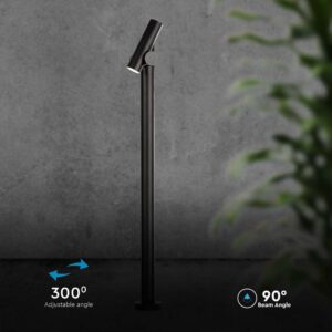 Φωτιστικό Δαπέδου Κήπου LED 4W 3000K Μαύρου Χρώματος IP44 V-TAC – 10475