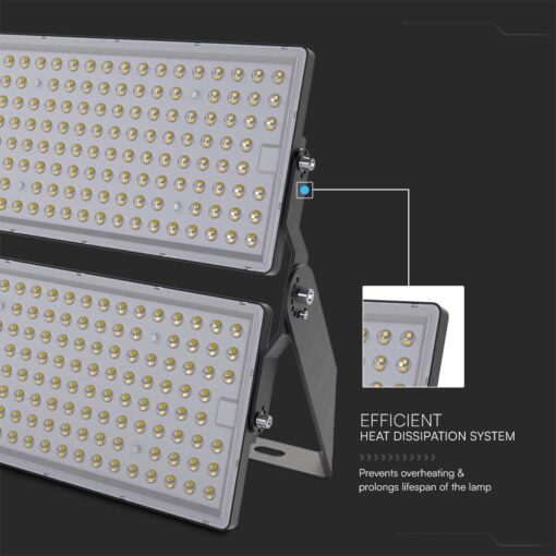 Προβολέας LED 500W 4000K IP65 Μαύρου Χρώματος V-TAC – 23089