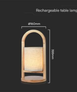 Επιτραπέζιο Επαναφορτιζόμενο Φωτιστικό LED 1.5W 3000K Μπεζ Χρώματος V-TAC – 23091VT