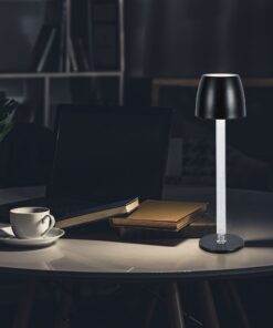 Επιτραπέζιο Επαναφορτιζόμενο Φωτιστικό LED 3W 3000K Dimmable Μαύρου Χρώματος V-TAC – 23095VT