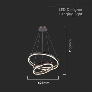 Κρεμαστό Φωτιστικό LED 50W 3000K Καφέ Χρώματος V-TAC – 23096VT