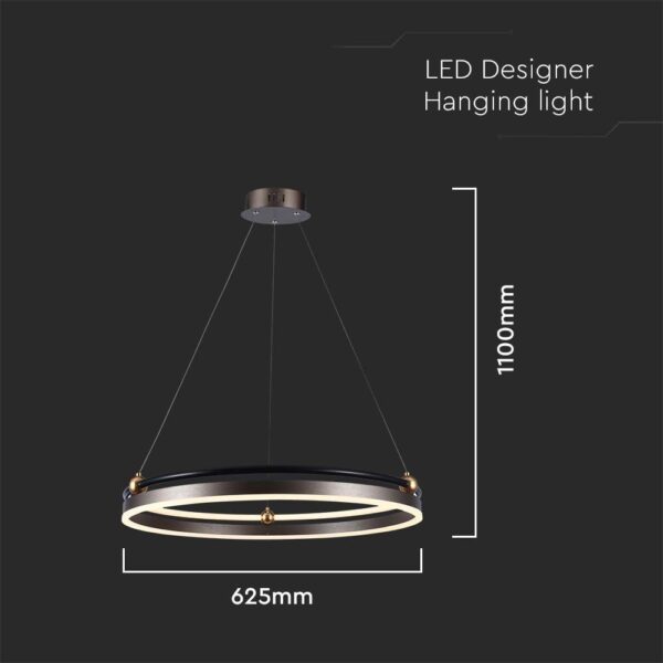Κρεμαστό Φωτιστικό LED 30W 3000K Καφέ Χρώματος V-TAC – 23097VT