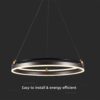 Κρεμαστό Φωτιστικό LED 30W 3000K Καφέ Χρώματος V-TAC – 23097VT