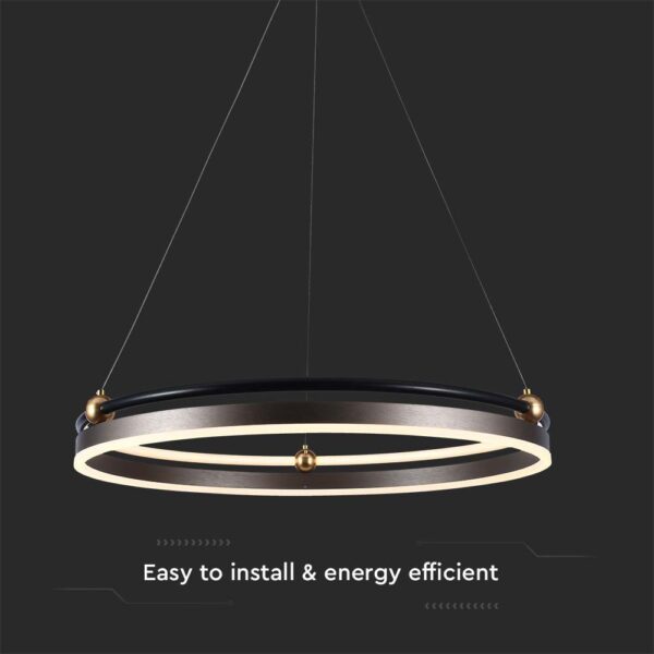 Κρεμαστό Φωτιστικό LED 30W 3000K Καφέ Χρώματος V-TAC – 23097VT