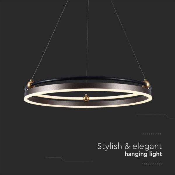 Κρεμαστό Φωτιστικό LED 30W 3000K Καφέ Χρώματος V-TAC – 23097VT