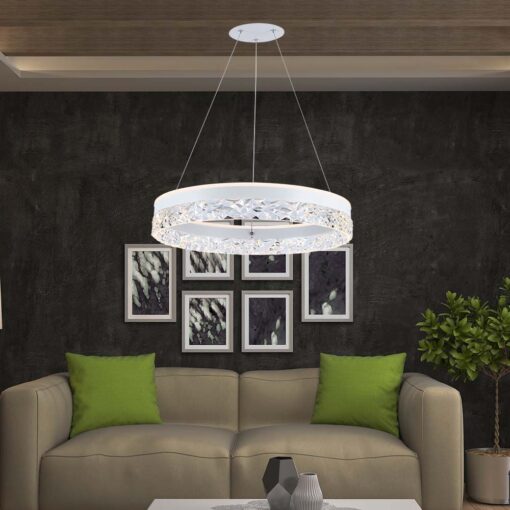 Κρεμαστό Φωτιστικό LED 25W 3000K Λευκού Χρώματος V-TAC – 23099VT