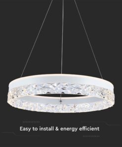Κρεμαστό Φωτιστικό LED 25W 3000K Λευκού Χρώματος V-TAC – 23099VT