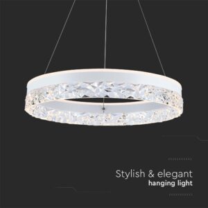 Κρεμαστό Φωτιστικό LED 25W 3000K Λευκού Χρώματος V-TAC – 23099VT